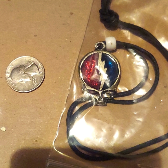 Grateful Dead Jewelry - Chrome / metallic grateful dead steelie. Artist created 1/1